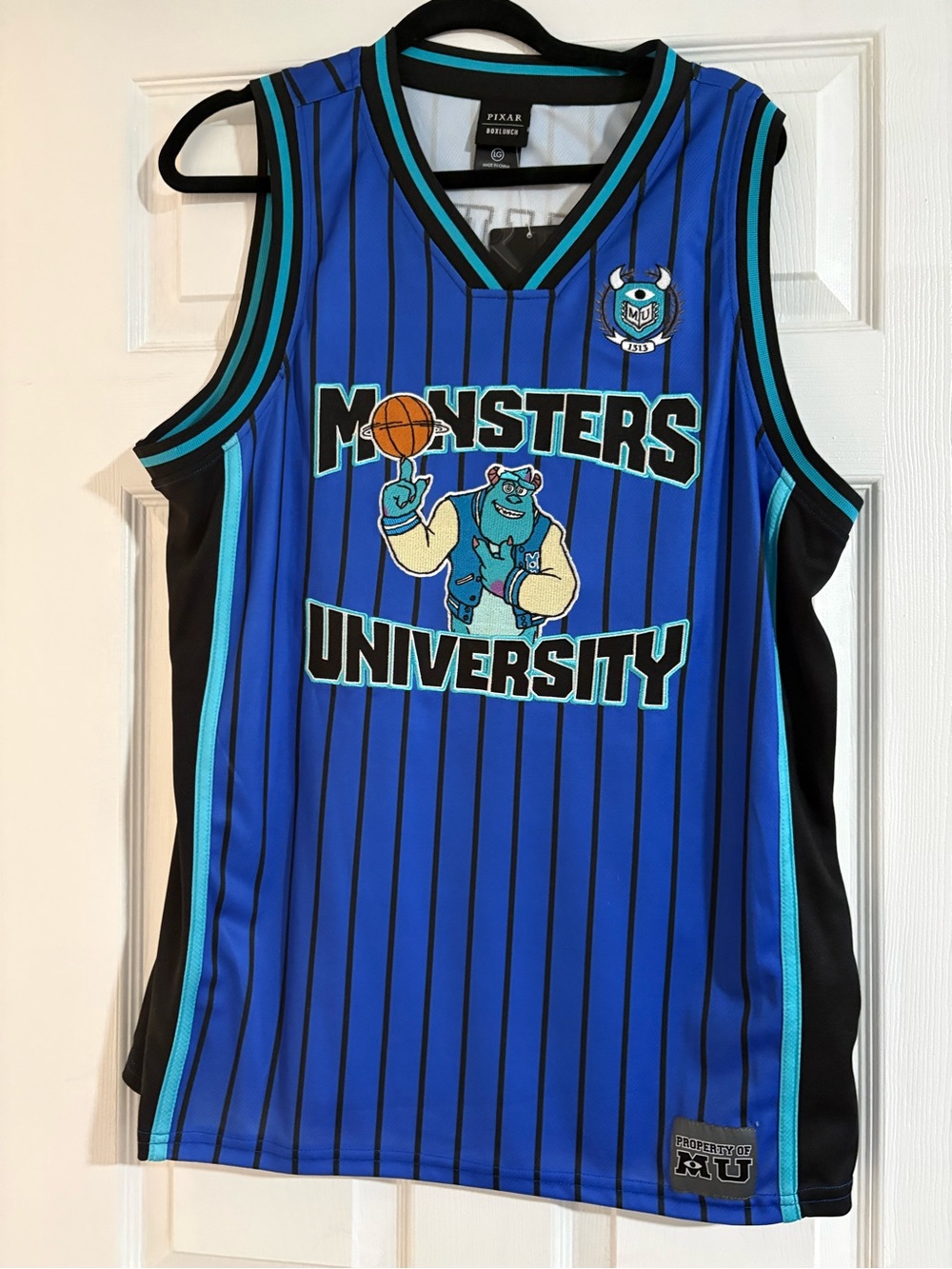 Monsters University Blue Sleeveless Basketball Jersey